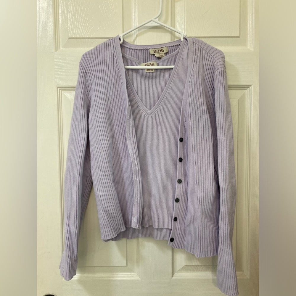 Micheal Kors Lavender Sweater Set Size XL